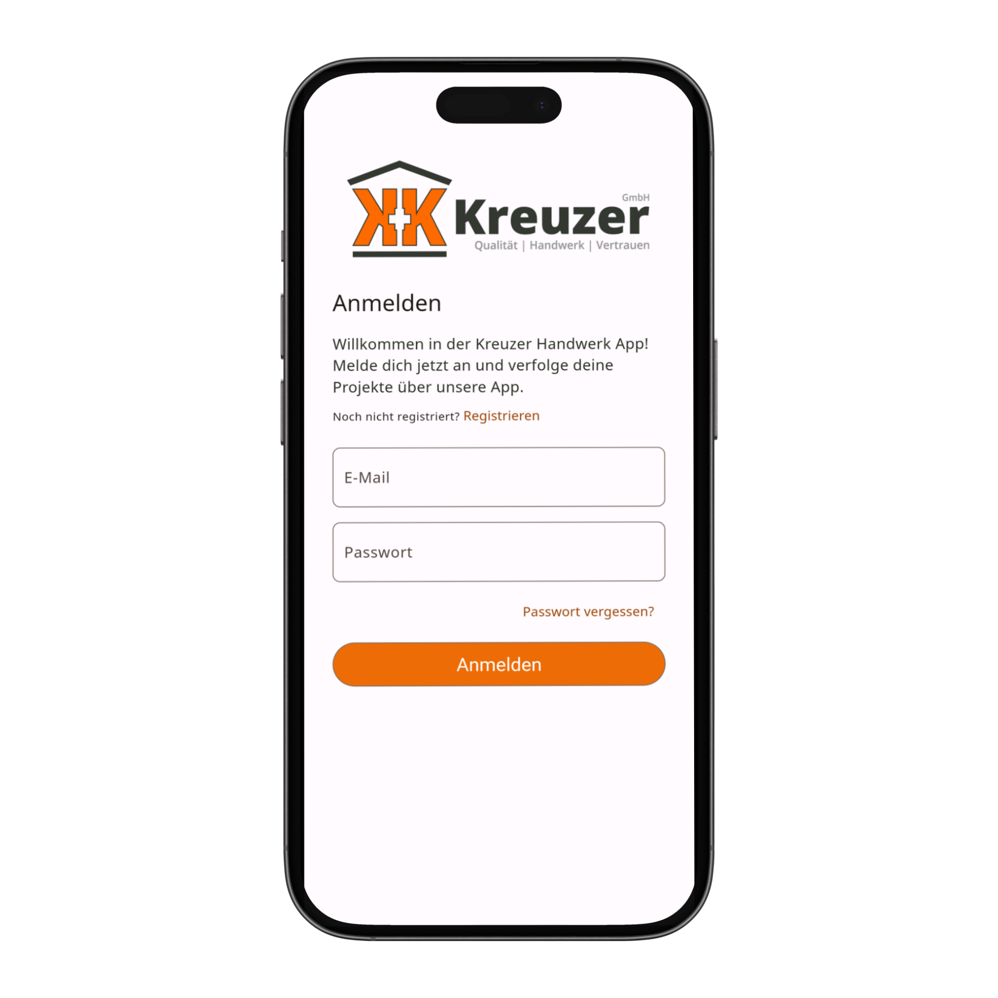 Kreuzer App Mockup Kreuzer_Handwerk_ Bielefeld Steinhagen