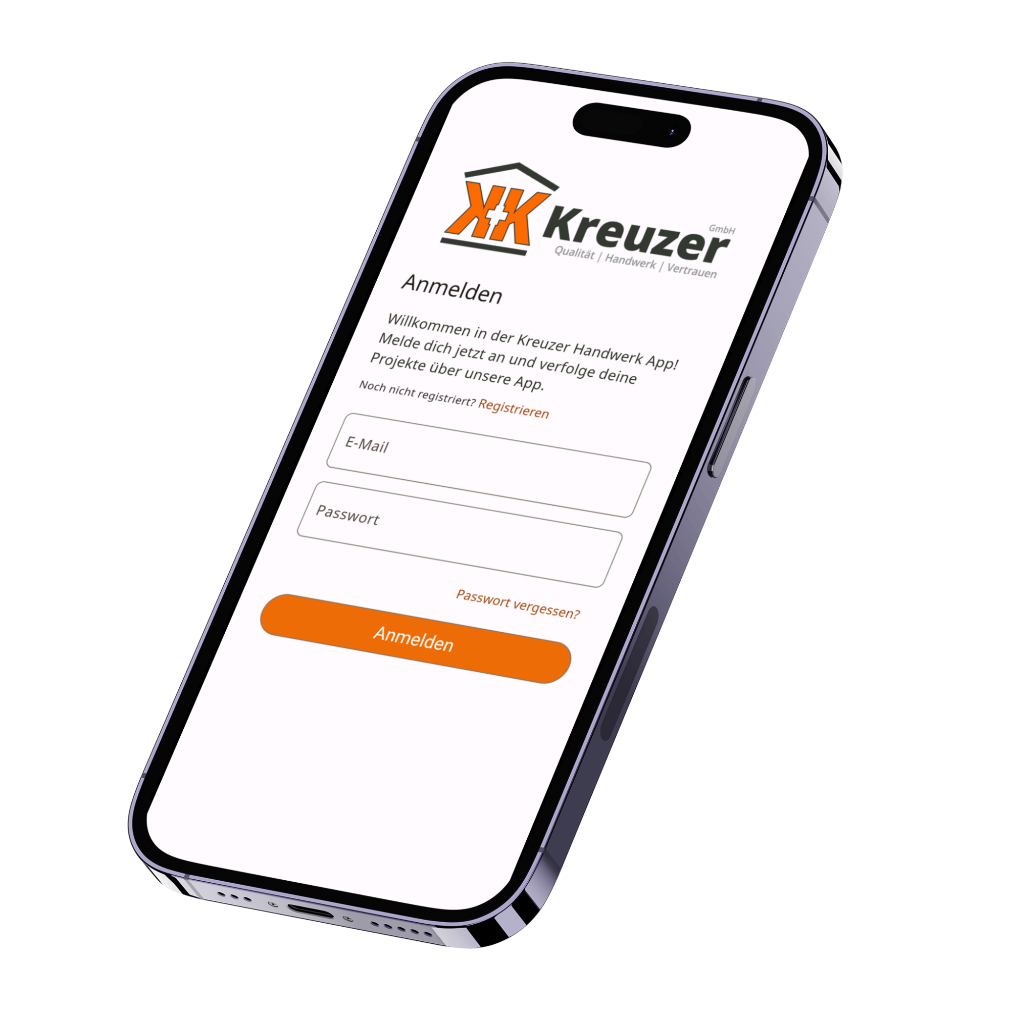 Kreuzer App Mockup Kreuzer_Handwerk_ Bielefeld Steinhagen